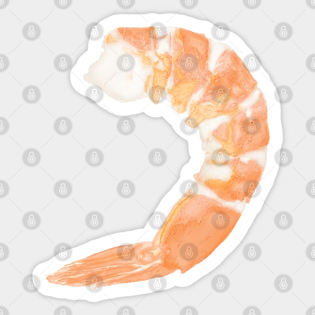 Boiled Shrimp Sticker by HB Loves Crafts